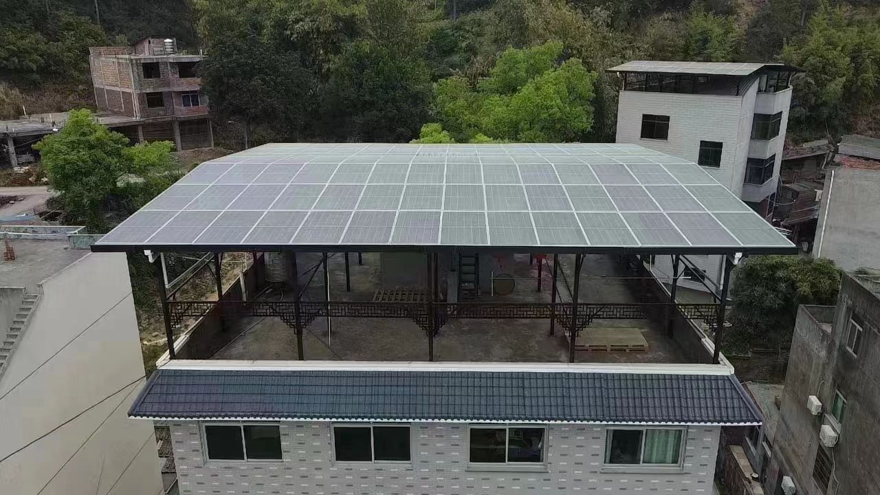 孝义15kw+10kwh自建别墅家庭光伏储能系统